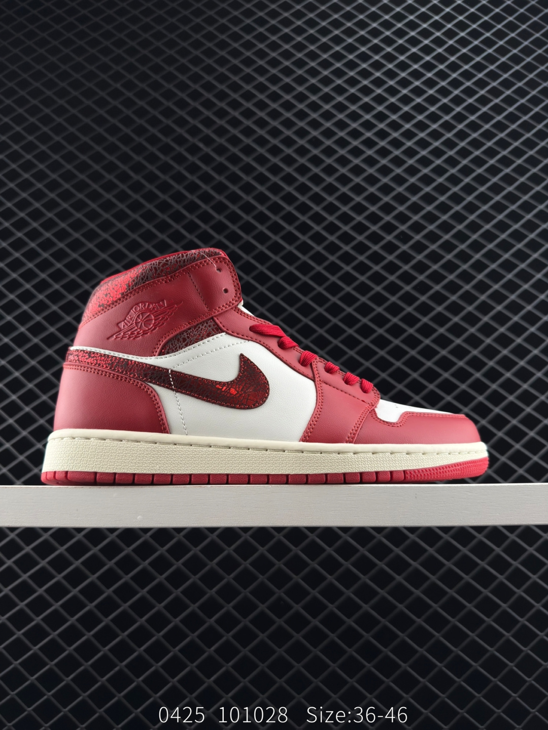 NIKE Air Jordan 1 Retro Mid”Reverse Black Toe“ TL BMXDAJ1